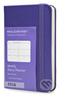 Moleskine – 12-mesačný diár 2014 fialový (extra malý, týždenný, pevná väzba), 2013