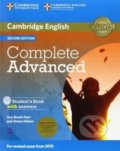 Complete Advanced C1: Student´s Book Pack (Student´s Book with Answers with CD-ROM and Class Audio CDs (2)) (2015 Exam Specification) - Guy Brook-Hart, Cambridge University Press, 2014