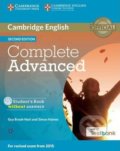 Complete Advanced C1: Student´s Book without Answers with CD-ROM with Testbank - Guy Brook-Hart, Cambridge University Press, 2015