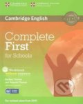 Complete First for Schools Student´s Pack (Student´s Book without Answers with CD-ROM, Workbook without Answers with Audio CD) - Guy Brook-Hart, Cambridge University Press, 2014