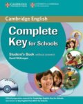 Kniha: Complete Key for Schools: Students Pack (Students Book without Answers with CD-ROM, Workbook withou (David McKeegan)