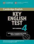 Cambridge Key Eng Test 4: Student´s Book with answers, Cambridge University Press, 2014