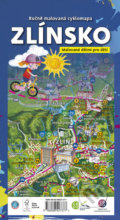 Ručně malovaná cyklomapa: Zlínsko, Malované Mapy, 2022