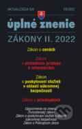 Kniha: Aktualizácia II/6 / 2022 - Sloboda informácii, Zákon o cenách, 2022