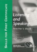 Skills for First Certificate: Listening and Speaking Teacher Book - Malcolm Mann, MacMillan, 2003