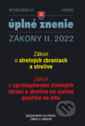 Aktualizácia II/7 / 2022 - Strelné zbrane a strelivo, Poradca s.r.o., 2022