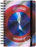 Plánovací týždenný školský diár A5 2022/2023 Marvel: Captain America, Captain America, 2022