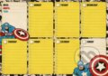 Stolová plánovacia A4 podložka na stôl Marvel: Captain America, , 2022