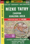 Nízke Tatry, Chopok, Kráľova Hoľa 1:40 000 - turistická mapa č. 475, SHOCart, 2019