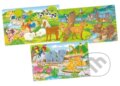 Puzzle: Dřevěné puzzle Zvířata (Goki)