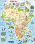 Puzzle: Puzzle Mapa Afriky (Larsen)