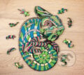 Drevené puzzle – chameleón veľkosť M, ECO WOOD ART