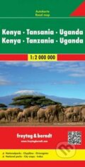 Keňa, Tanzánie, Uganda 1:2M/mapa (SHOCart). SHOCart
