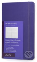 Moleskine – 12-mesačný fialový horizontálny diár 2015, Moleskine, 2014