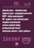 Zákony 2023 III/A - Pracovnoprávne vzťahy a BOZP, Minimálna mzda, Poradca s.r.o., 2023