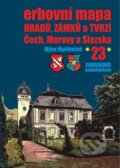 Erbovní mapa hradů, zámků a tvrzí Čech, Moravy a Slezska 23 - Milan Mysliveček, Chvojkovo nakladatelství, 2023