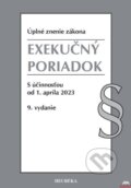 Exekučný poriadok. Úzz, 9. vydanie, 4/2023, Heuréka, 2017