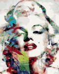 Malování podle čísel 40 x 50 cm - Marilyn Monroe (Zuty). Zuty, 2023