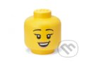 LEGO úložná hlava (veľkosť L) - šťastné dievča, LEGO, 2023