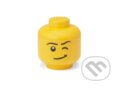 LEGO úložná hlava (mini) - žmurkajúci chlapec, LEGO, 2023