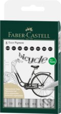 Popisovač Faber-Castell Ecco Pigment - súprava 8 ks, čierne, rôzne hroty (Faber-Castell). Faber-Castell, 2025