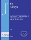 Kniha: Smyčcový kvartet č. 6 (Jiří Matys). Bärenreiter Praha, 2023