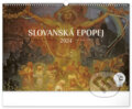 Nástěnný kalendář Slovanská epopej 2024 - Alphonse Mucha, Notique, 2023
