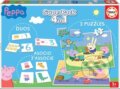 Spoločenská hra: Soubor her Prasátko Peppa 4v1 (Educa). Educa, 2023