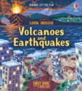Kniha: Look Inside Volcanoes and Earthquakes (Laura Cowan). Usborne, 2023