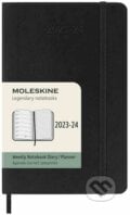 Moleskine – 18-mesačný čierny plánovací diár 2023/2024, 2023