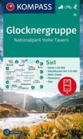 Glocknergruppe, Nationalpark Hohe Tauern 1:50 000 / turistická mapa KOMPASS 39, Marco Polo, 2021