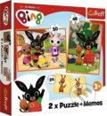 Puzzle: Sada 3v1 Bing (2x puzzle + pexeso) (Trefl). Trefl, 2023