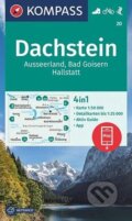 Dachstein, Ausseerland, Bad Goisern, Hallstatt 1:50 000, Kompass, 2022