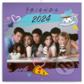 Poznámkový nástěnný kalendář Friends 2024, Notique, 2023