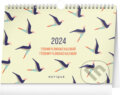 Stolní Týdenní plánovací kalendář Ptáčci /stolový Týždenný plánovací kalendár Vtáčiky 2024, Notique, 2023