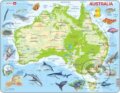 Puzzle Mapa Austrálie (A31), Larsen
