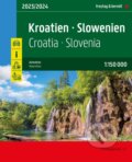 Chorvatsko-Slovinsko 1:150 000 / autoatlas, freytag&berndt, 2023