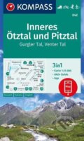 Vnitřní Ötztal a Pitztal, Gurgler Tal, Venter Tal 1:25 000, Marco Polo, 2023