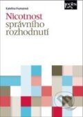 Kniha: Nicotnost správního rozhodnutí (Kateřina Frumarová). Leges, 2014