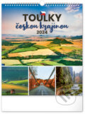 Nástěnný kalendář Toulky českou krajinou 2024, Notique, 2023