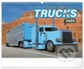 Nástěnný kalendář Trucks 2024, Notique, 2023