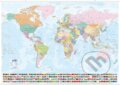 Svět - nástěnná mapa Státy a území, 1:21 000 000, Kartografie Praha, 2023