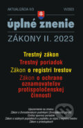 Kniha: Aktualizácia II/3 - Trestný zákon a Trestný poriadok (Poradca s.r.o.). Poradca s.r.o., 2023