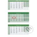 Kalendář nástěnný 2024 - Tříměsíční GREEN/Trojmesačný GREEN, Helma365, 2023