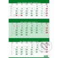 Kalendář nástěnný 2024 - Tříměsíční zelený, Helma365, 2023