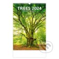 Kalendář nástěnný 2024 - Trees/Bäume/Stromy, 2023