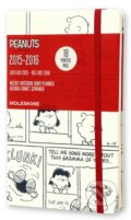 Moleskine – 18-mesačný plánovací čierny diár Snoopy 2015/2016, Moleskine, 2015