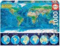 Svítící Mapa světa, Educa, 2023