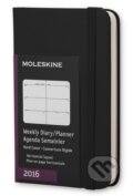 Moleskine – 12-mesačný čierny horizontálny diár 2016, Moleskine, 2015