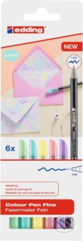 Edding Fixy 1200 - sada 6 ks, pastel (Edding). Edding